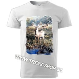 Pánske tričko Jeleň pri vode