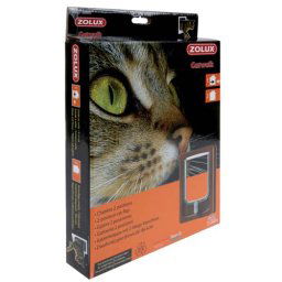ZOLUX CAT DOOR dvierka pre mačku 2 pozície zamykania 15,5x17cm hnedé