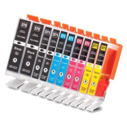 (10pack) CANON PGI-570 CLI-571 XL multipack do tlačiarne Canon - kompatibilný