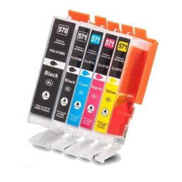 (5pack) CANON PGI-570 XL CLI-571 XL multipack do tlačiarne Canon - kompatibilný