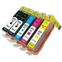 (5-pack) HP 655 multipack - kompatibilné náplne do tlačiarne HP
