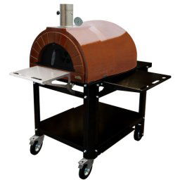 Amphora Ready pizza pec na drevo so stojanom a kolieskami