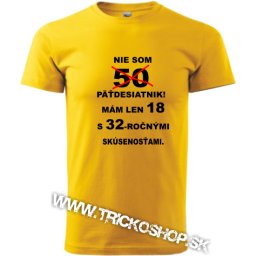 Pánske tričko Mám skúsenosti 50r.