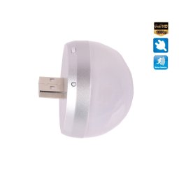 USB Full HD kamera v tvare polgule s LED svetlom