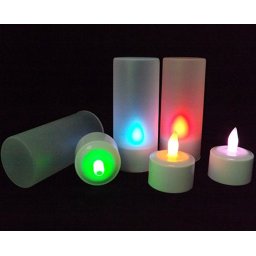 LED sviečky na diaľkové ovládanie RGB farebné