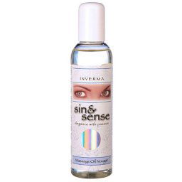 INVERMA Sin & Sense Nugát - silikonový masážny olej / Lubrikant 150ML (NUGáTOVá VôňA)