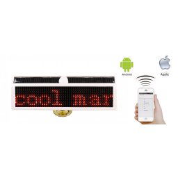 Solárny programovateľný Auto LED displej 16x5cm + Bluetooth
