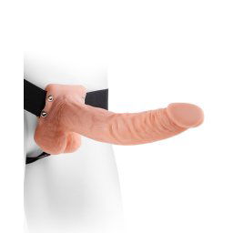 Hollow Strap On with Balls Flesh 9