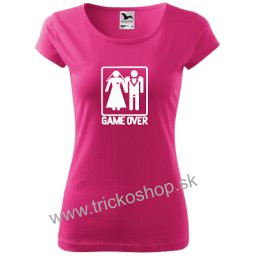 Tričko na rozlúčku so slobodou Game over