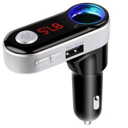 Multifunkčný FM transmitter s Bluetooth handsfree + 2x USB nabíjanie + 1x Slot Micro SD karty a MP3/WMA dekodérom