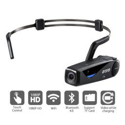 Kamera na hlavu s bluetooth pripojením cez mobil - FULL HD + Wifi (prezeranie cez app)