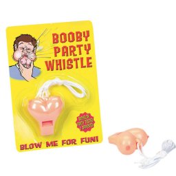 Plastic Boobie Party Whistle