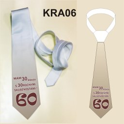 Vtipná kravata k 60 tim narodeninám