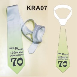 Vtipná kravata k 70 tim narodeninám