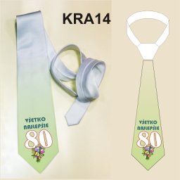 Vtipná kravata k 80 tim narodeninám