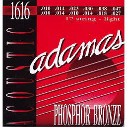 Struny na akustickú gitaru 10-47 1616 Adamas 12 strún, fosforový bronz