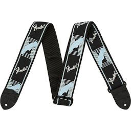 Pás na gitaru Black-Light Grey-Blue Monogrammed Fender