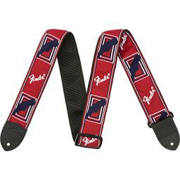 Pás na gitaru Red-White-Blue Monogrammed Fender
