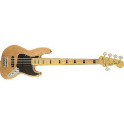 Basgitara Vintage Modified Jazz Bass, 5strún, Naturál, hmatník JAVOR