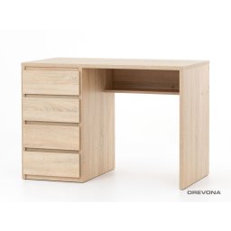 Drevona, PC stolík, 110x60cm, ľavý, viac farieb, REA PLAY, POLO 2