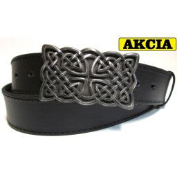 Kožený opasok s keltskou prackou