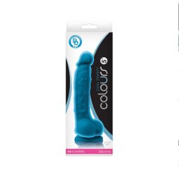 NS Novelties Colours Dual Density - 5" Dildo - Blue