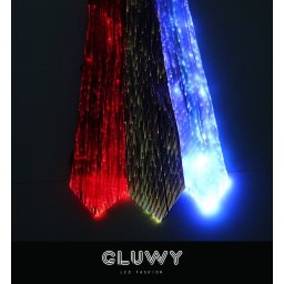 GLUWY svietiaca kravata - LED multifarebná