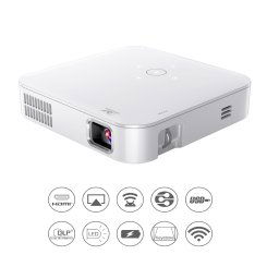 Dataprojektor mini prenosný LED WiFi s USB/HDMI s obrazom až do 120"
