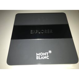 Prázdna plechová Krabica Mont Blanc Explorer, Rozmery: 25cm x 25cm x 7cm