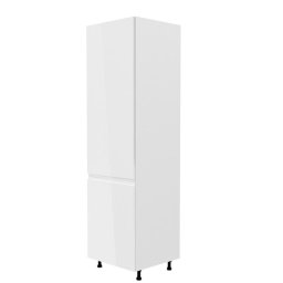 Kondela Potravinová skrinka, 60cm, biela, biely lesk, ľavá, AURORA D60R