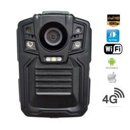 Policajná kamera na telo Full HD s IR LED + 4G + WiFi a GPS