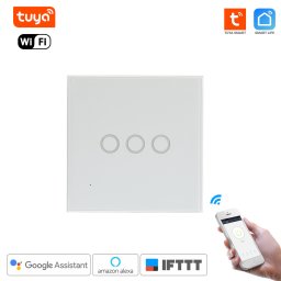 Smart HOME - inteligentný wifi Dotykový vypínač 3 gang Tuya Smart Life