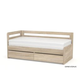 Drevona, Rozkladacia posteľ, 90-180x200, s roštom, viac farieb, REA HOPPIP