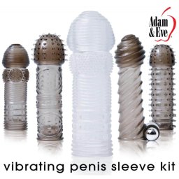 Adam & Eve Vibrating Penis Sleeve Kit (NáVLEK NA PENIS)