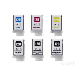 Náplne Canon PFI-120 - Multipack 6 renovovaných náplní