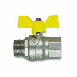 80014035 - IVAR Guľový kohút plyn MF 3/4" motýľ, 80014035
