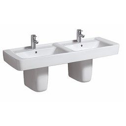 122130000 - Keramag Renova Nr.1 Plan dvojumývadlo 130 cm s 2 otvormi pre batérie 120 dvoj. cm