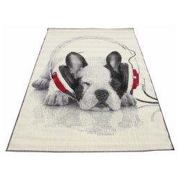 Koberec Buldog cream red Rozměr koberce 120x170cm