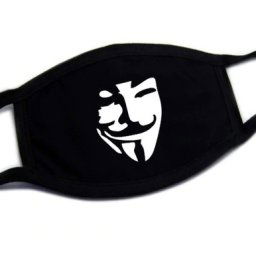 Bavlnené rúška na tvár so vzorom Anonymous