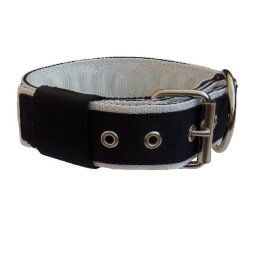 Obojok nylonový 4cm - biely čierny