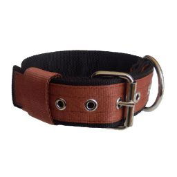 Obojok nylonový 4cm - čierny hnedý