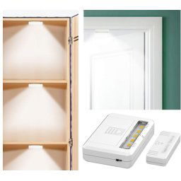 LED svietidlá 2xpack do skrinky + magnetický senzor - 2x 1,5V AAA baterie