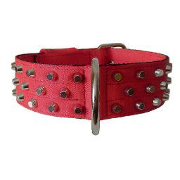 Obojok nylonový 5cm + kúžele - červený