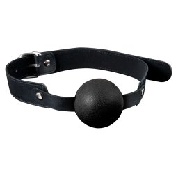 California GP Solid Silicone Ball Gag Black