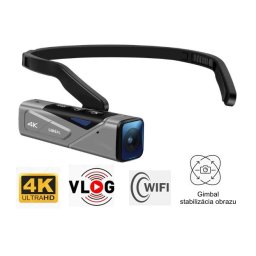 Kamera na hlavu 4K rozlíšenie so stabilizátorom obrazu + Wifi + IP65 vodeodolná