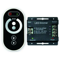 Ďiaľkový ovládač jasu stmievač (dimmer) pre LED svetelný pás
