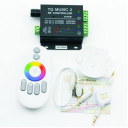 Wi-Fi ďiaľkové ovládanie ZVUKOVO SENZITÍVNE + RGB farby pre silikónový LED RGB pás