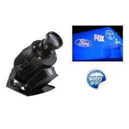 LED logo projektor Gobo 40W s projekciou vlastného loga do 50M