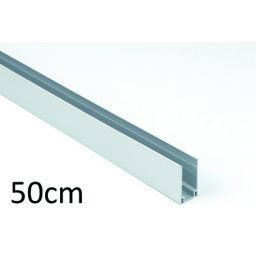 50 cm - Hliníková montážna vodiaca lišta pre svetelné LED pásy