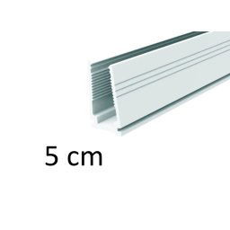 5 cm - Plastová montážna vodiaca lišta pre svetelné LED pásy